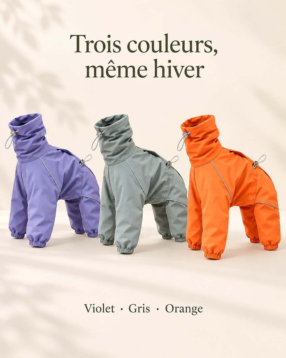 Le Fuseau Pluie — les trois coloris