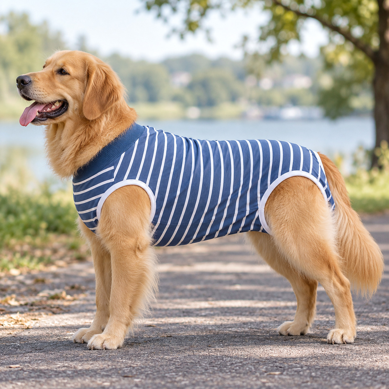 Labrador en parka